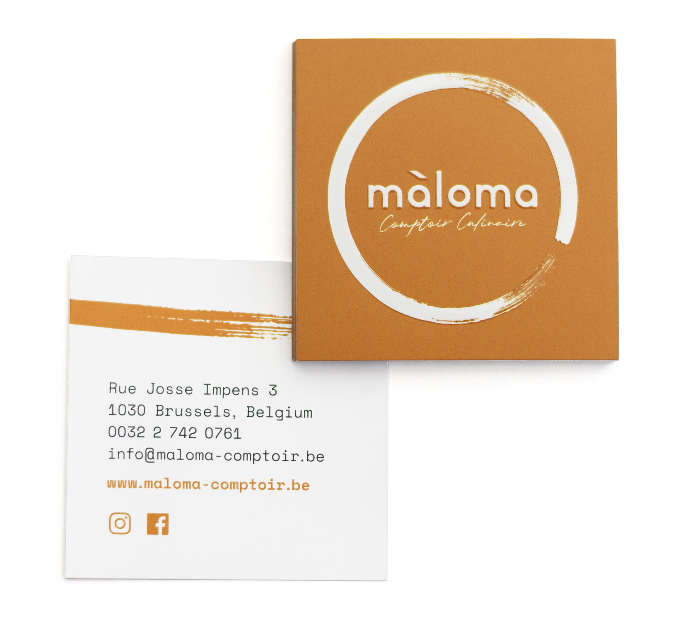 maloma comptoire culinaire restaurant business card