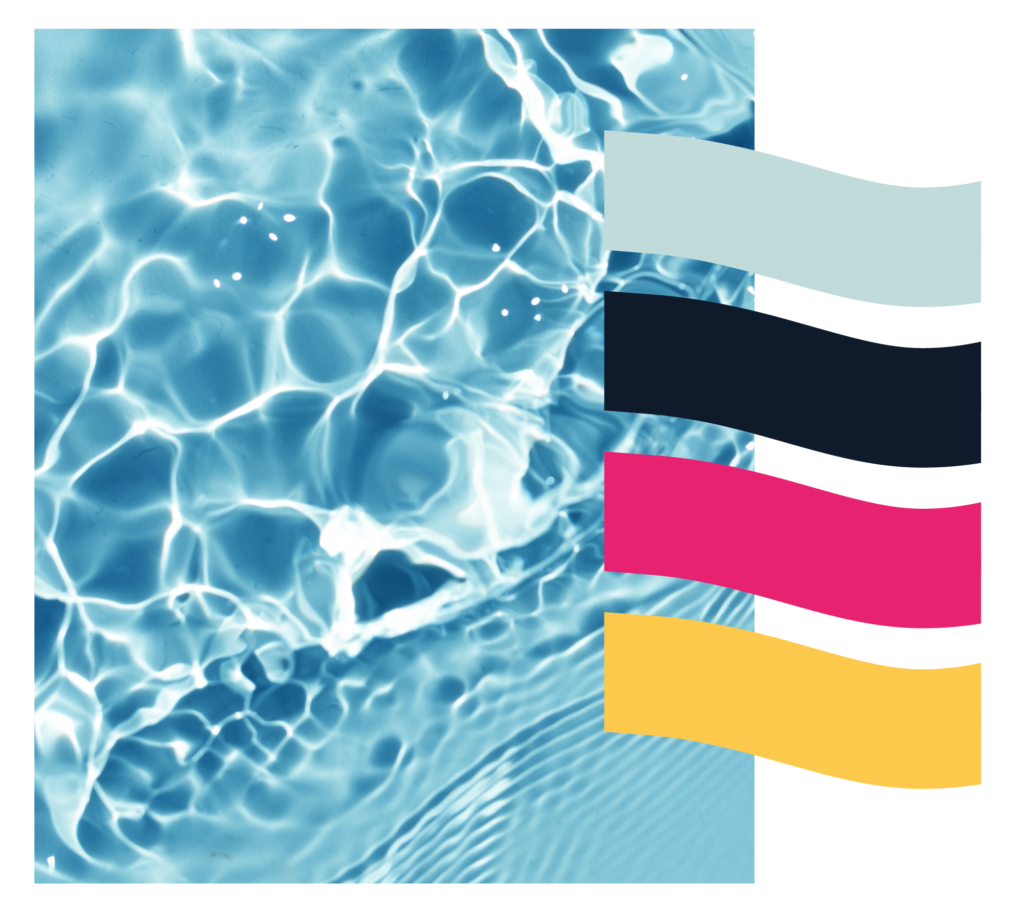 Aqualexx identity swimming pool color palette design brand guideline oliviaddesign