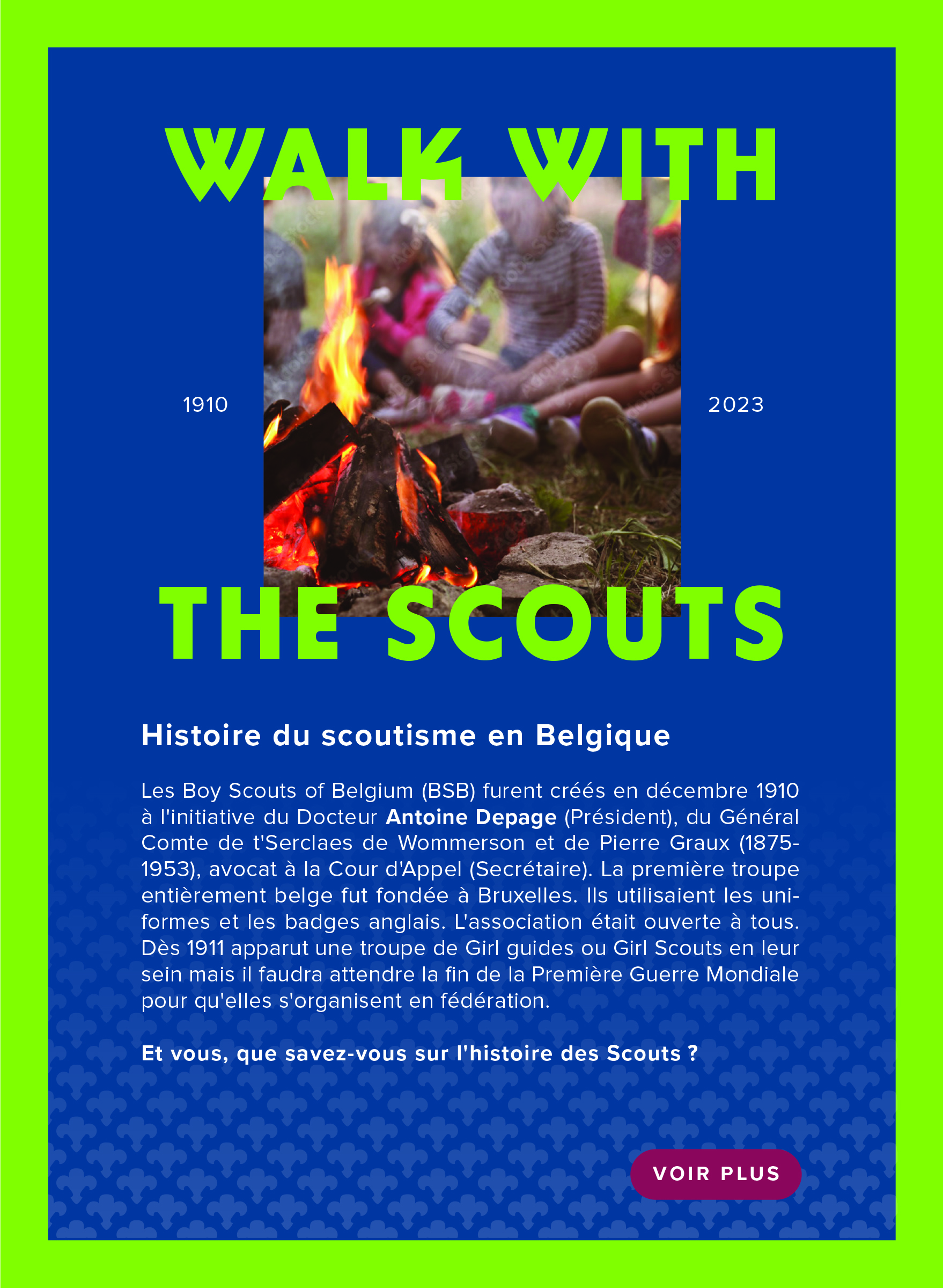 IAmA Logo les scouts belgium newsletter mailing graphic identity